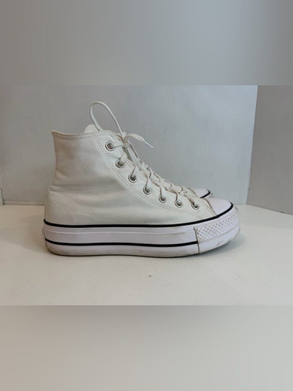 Converse Chuck Taylor All Star Platform High Top White Women’s 8.5 - Picture 7 of 15